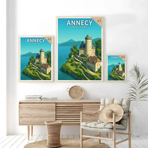 Affiche - Annecy - Château de Duingt