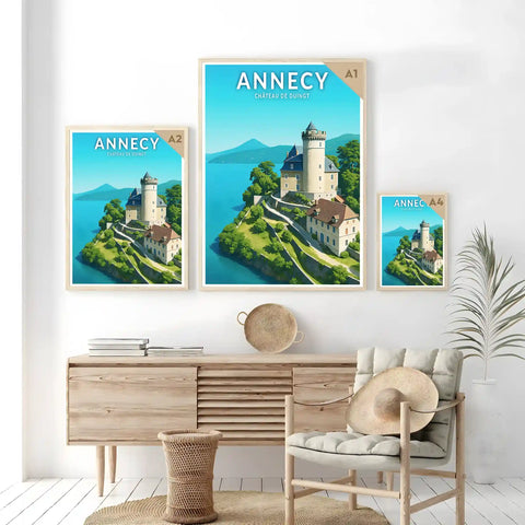 Affiche - Annecy - Château de Duingt