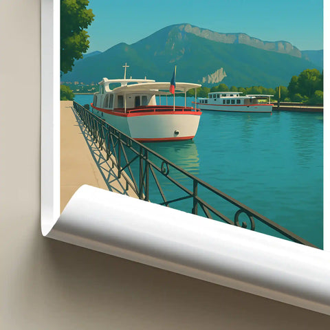 Affiche - Annecy - Les Jardins de l'Europe