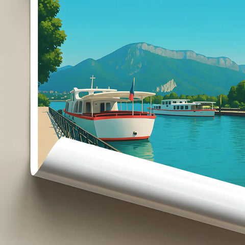 Affiche - Annecy - Les Jardins de l'Europe