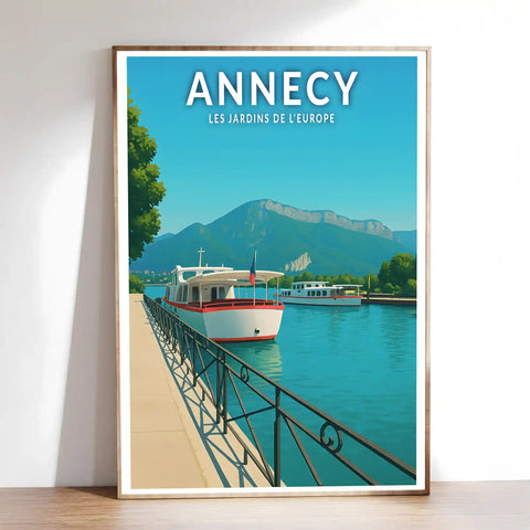 Affiche - Annecy - Les Jardins de l'Europe