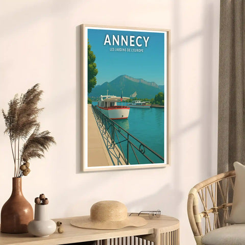 Affiche - Annecy - Les Jardins de l'Europe