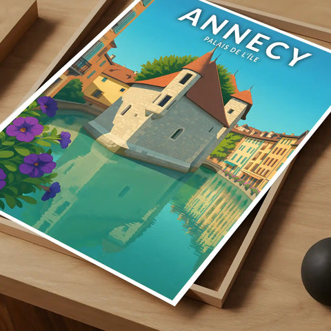 Affiche - Annecy - Palais de l'île