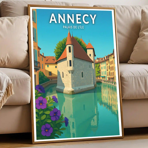 Affiche - Annecy - Palais de l'île