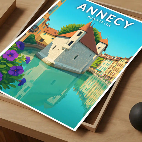 Affiche - Annecy - Palais de l'île
