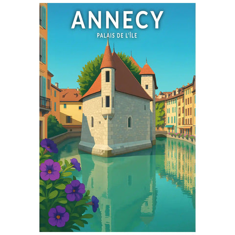 Affiche - Annecy - Palais de l'île