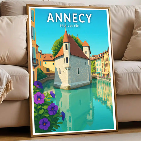 Affiche - Annecy - Palais de l'île
