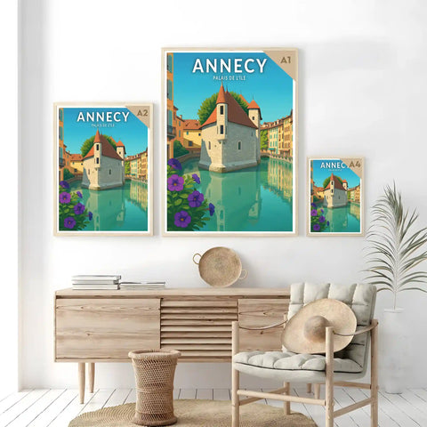 Affiche - Annecy - Palais de l'île
