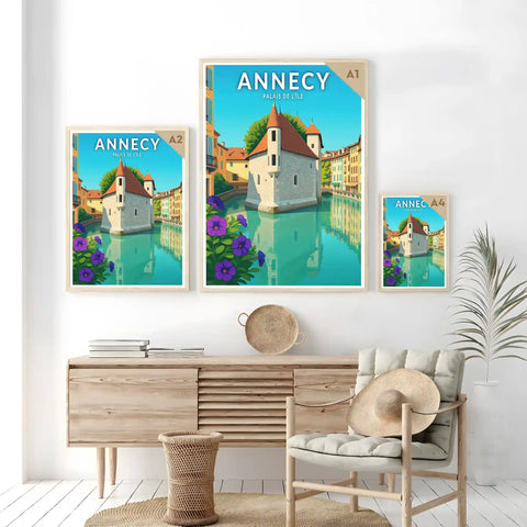 Affiche - Annecy - Palais de l'île