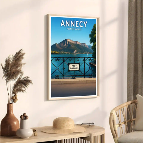 Affiche - Annecy - Pont des Amours