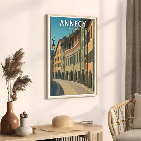 Affiche - Annecy - Rue Sainte-Claire