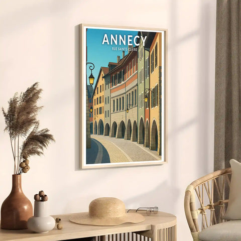 Affiche - Annecy - Rue Sainte-Claire