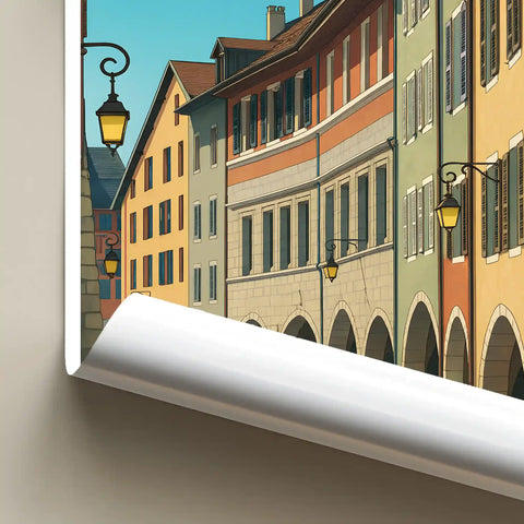 Affiche - Annecy - Rue Sainte-Claire