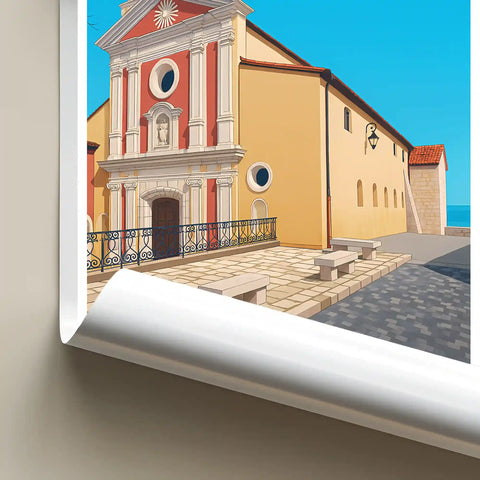 Affiche - Antibes - Cathédrale Notre-Dame-de-l'Immaculée-Conception