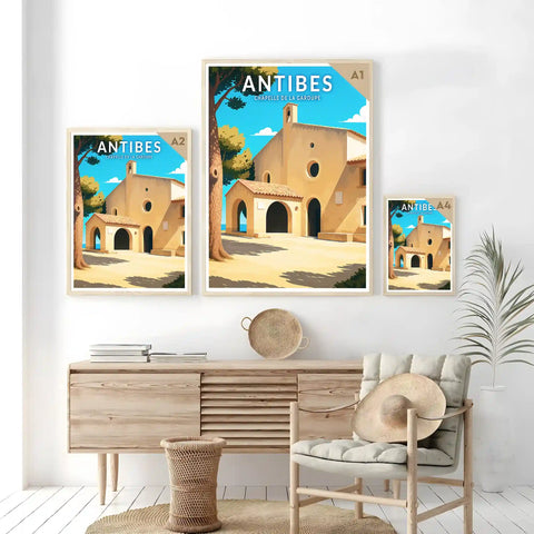 Affiche - Antibes - Chapelle de la Garoupe