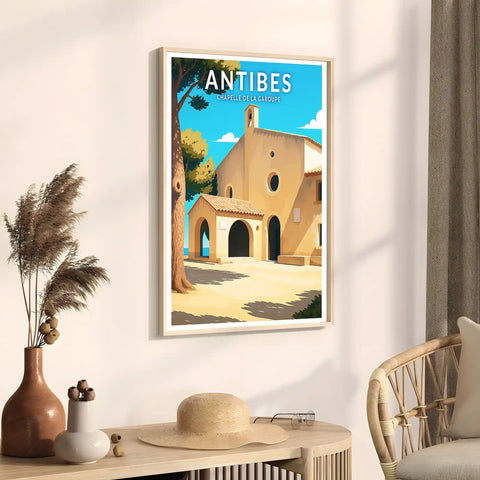 Affiche - Antibes - Chapelle de la Garoupe