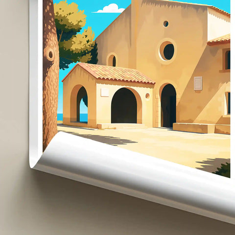 Affiche - Antibes - Chapelle de la Garoupe