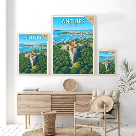 Affiche - Antibes - Fort Carré