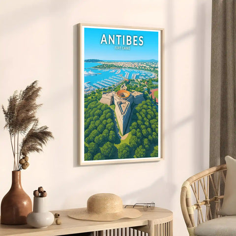 Affiche - Antibes - Fort Carré
