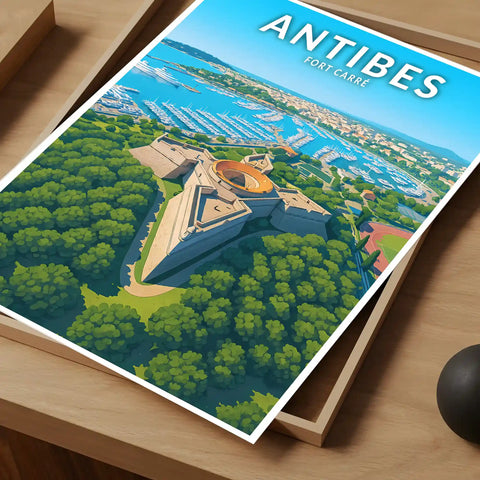 Affiche - Antibes - Fort Carré