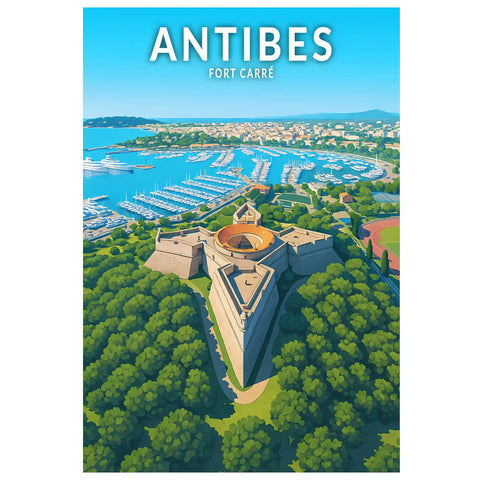 Affiche - Antibes - Fort Carré