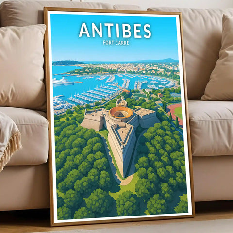 Affiche - Antibes - Fort Carré