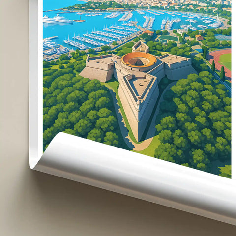 Affiche - Antibes - Fort Carré