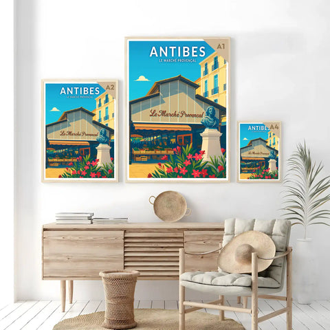 Affiche - Antibes - Le Marché Provençal