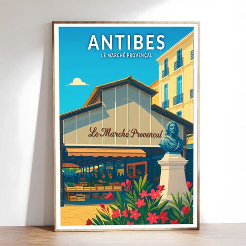 Affiche - Antibes - Le Marché Provençal
