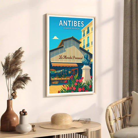 Affiche - Antibes - Le Marché Provençal