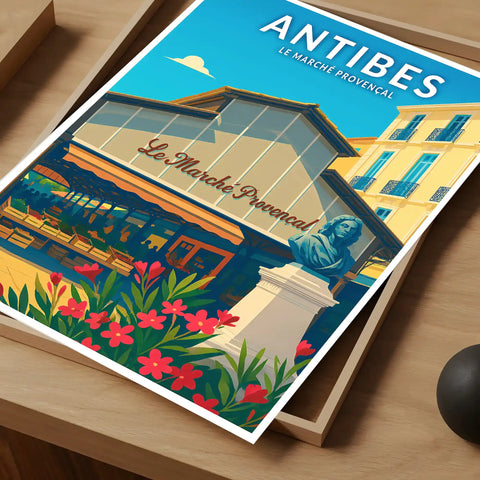 Affiche - Antibes - Le Marché Provençal