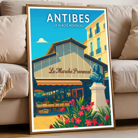 Affiche - Antibes - Le Marché Provençal