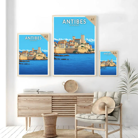 Affiche - Antibes - Les Remparts