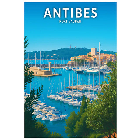 Affiche - Antibes - Port Vauban
