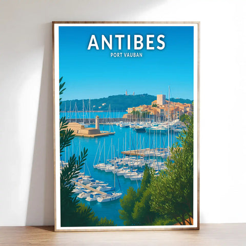 Affiche - Antibes - Port Vauban