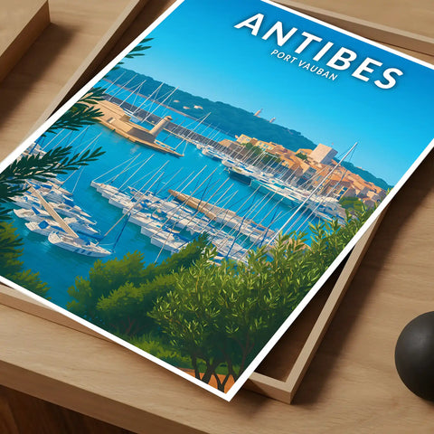 Affiche - Antibes - Port Vauban
