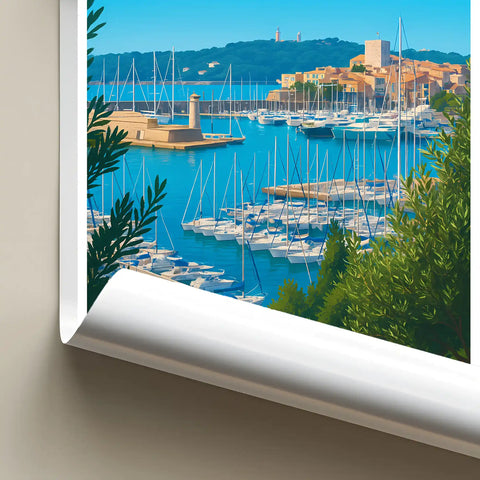 Affiche - Antibes - Port Vauban