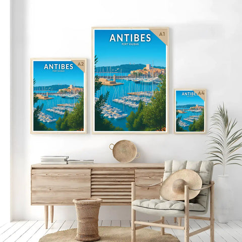 Affiche - Antibes - Port Vauban