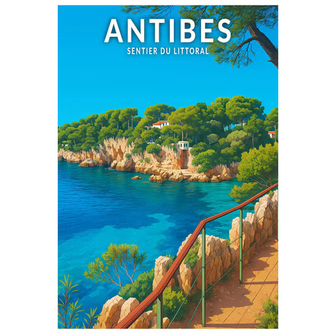 Affiche - Antibes - Sentier du Littoral