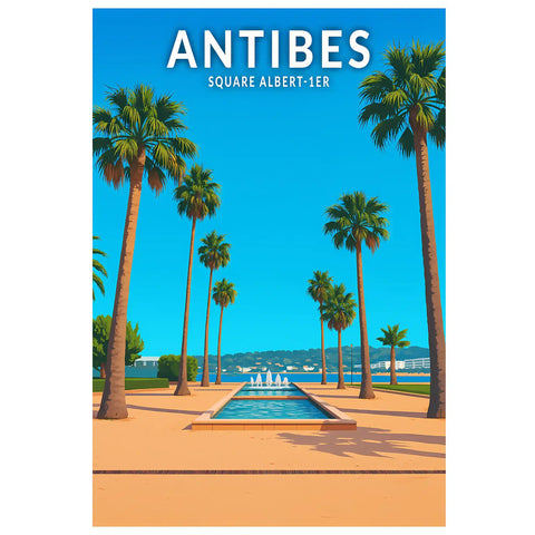Affiche - Antibes - Square Albert-1er