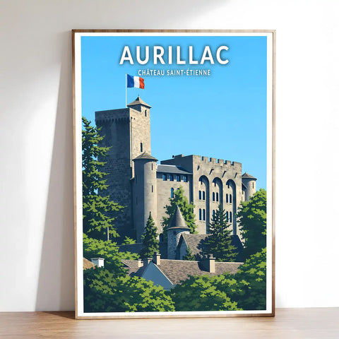 Affiche - Aurillac - Château Saint-Étienne