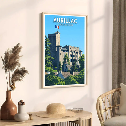 Affiche - Aurillac - Château Saint-Étienne