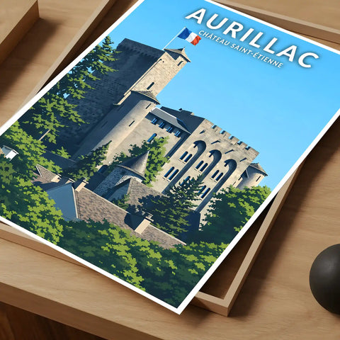 Affiche - Aurillac - Château Saint-Étienne