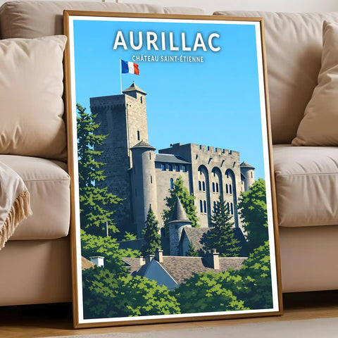 Affiche - Aurillac - Château Saint-Étienne