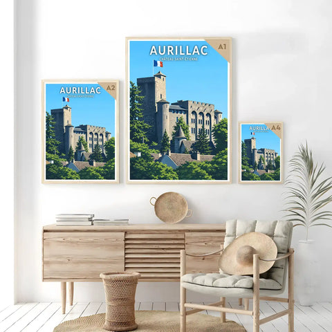 Affiche - Aurillac - Château Saint-Étienne