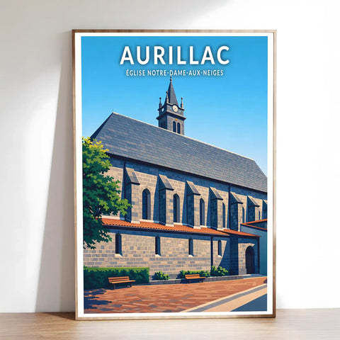 Affiche - Aurillac - Église Notre-Dame-aux-Neiges