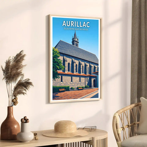 Affiche - Aurillac - Église Notre-Dame-aux-Neiges