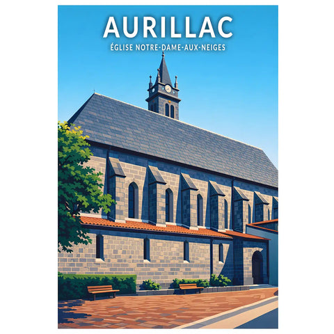 Affiche - Aurillac - Église Notre-Dame-aux-Neiges