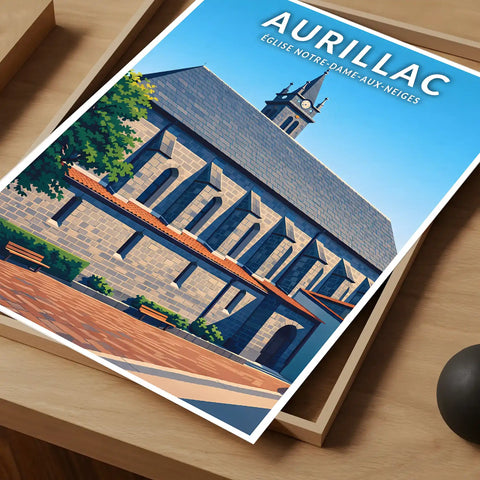 Affiche - Aurillac - Église Notre-Dame-aux-Neiges