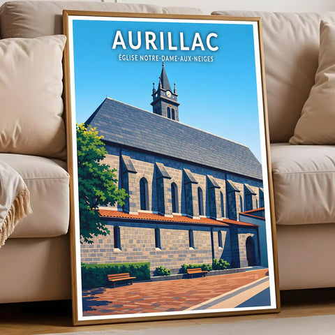 Affiche - Aurillac - Église Notre-Dame-aux-Neiges